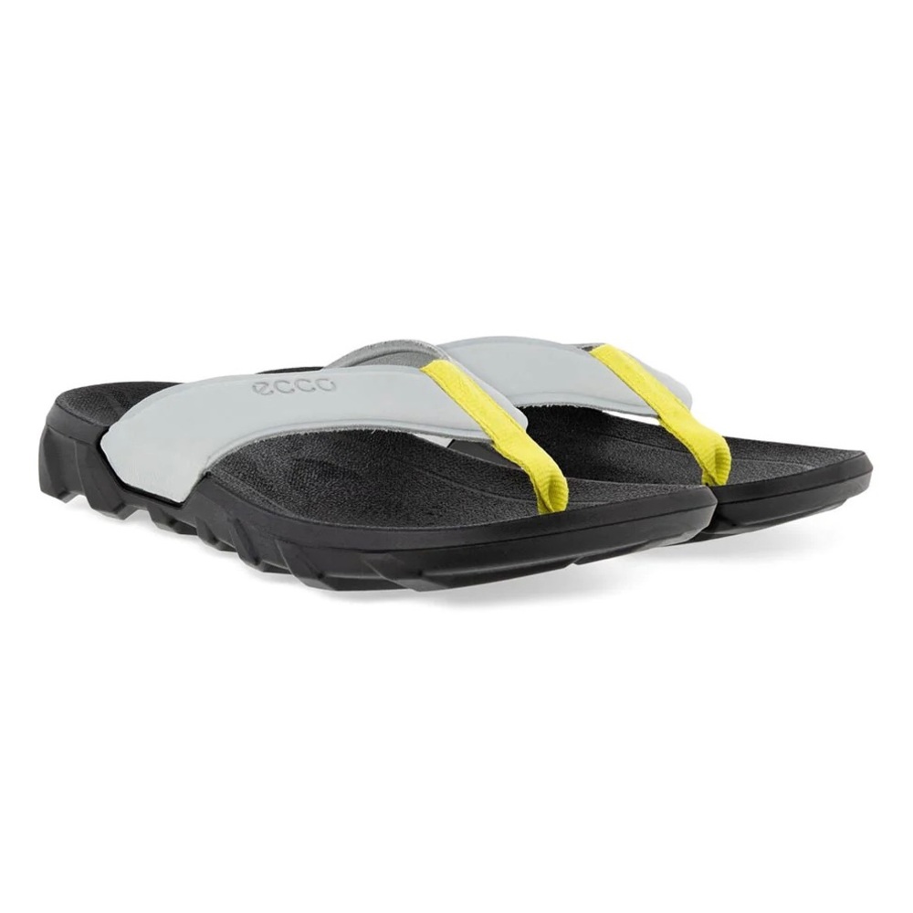 NIB Ecco MX Flipsider Chill Flip Flops Thong Slide Sandals Concrete - Picture 13 of 15